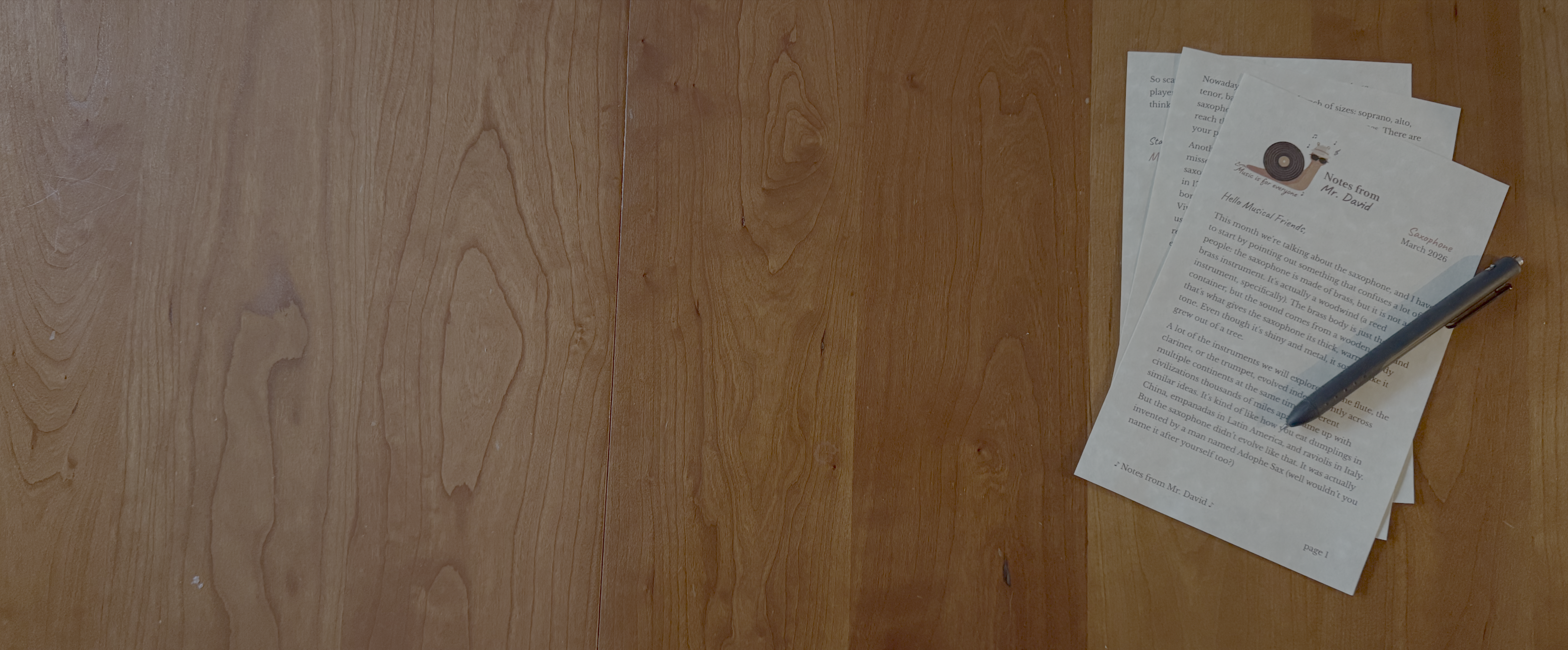 Mr. David's letters on wood